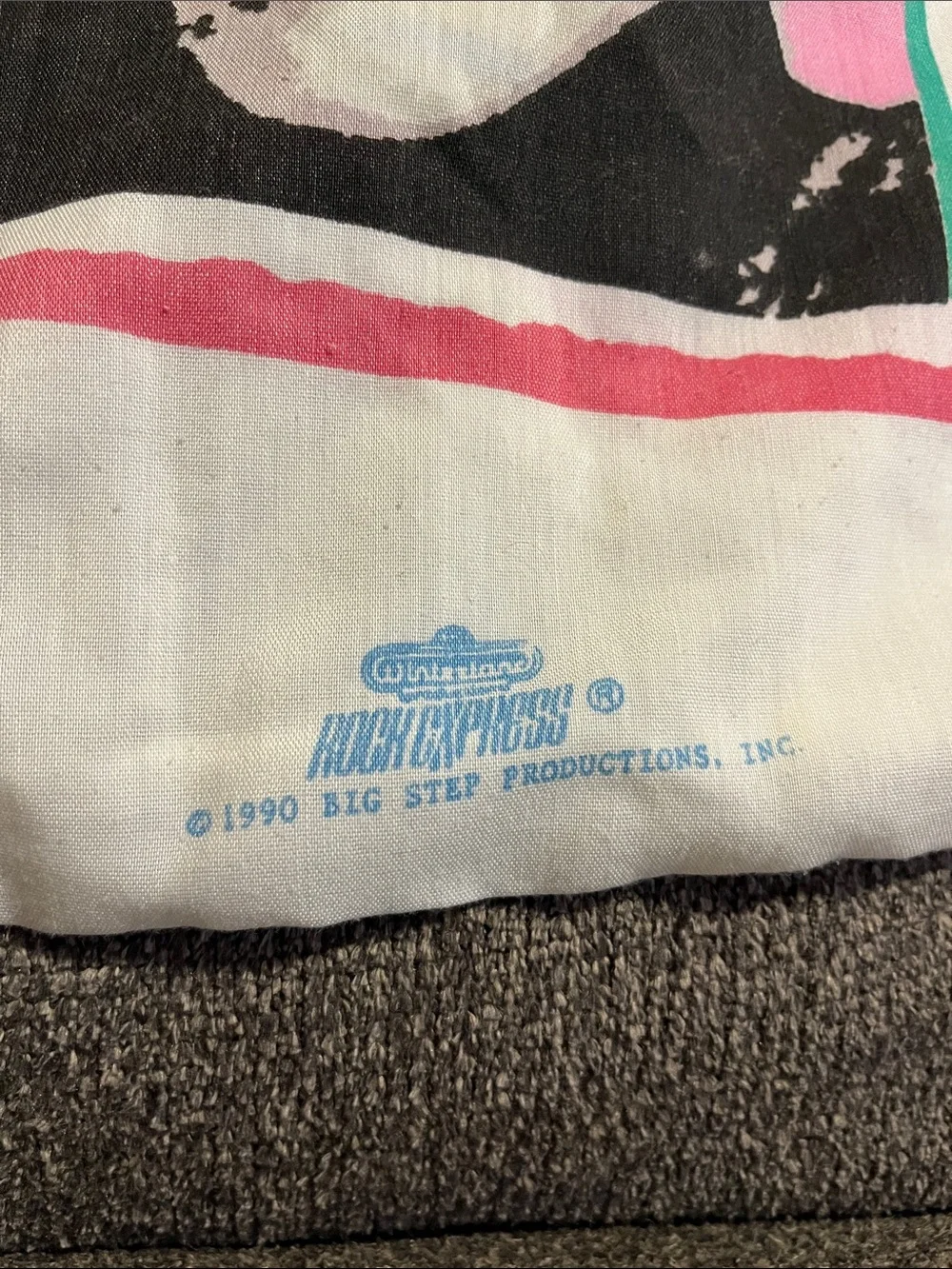 New Kids on the Block Vintage Pillow Case 1990’s- Pink, Teal, Yellow, Black